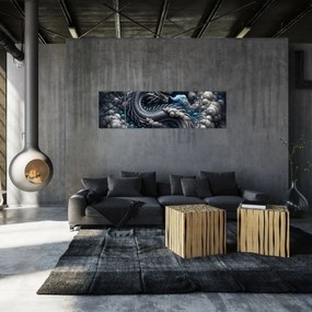 Obraz – Smok w dymie (170x50 cm)