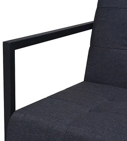 Zgrabna 2-osobowa sofa Mefir - ciemnoszara