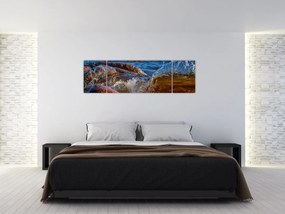 Szczegółowy obraz - woda między kamieniami (170x50 cm)