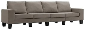 Ponadczasowa 4-osobowa sofa taupe - Lurra 4Q