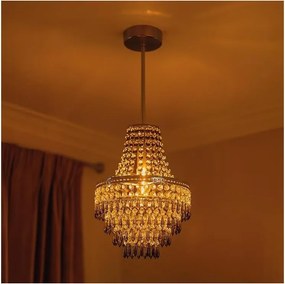 Żyrandol na pręcie GEMMA 1xE27/60W/230V śr. 23 cm