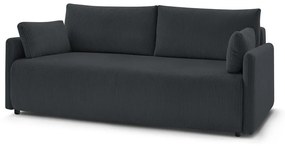 Ciemnoszara sztruksowa rozkładana sofa 211 cm Marcel – Bobochic Paris