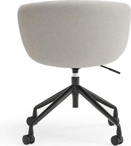 Jasnoszare tapicerowane krzesło biurowe Add – Teulat