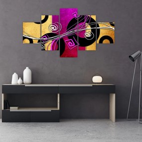 Obraz abstrakcji (125x70 cm)