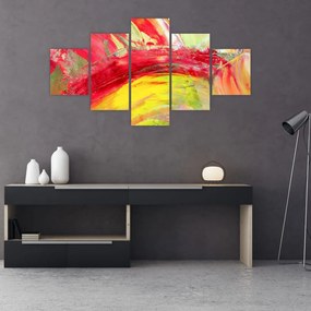 Obraz abstrakcji - malarstwo (125x70 cm)