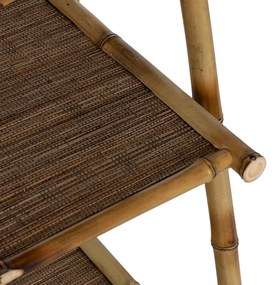 Bambusowy regał w naturalnym kolorze 48x100x45 cm Manali – Ixia