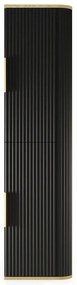 Szafka łazienkowa RIVELA 2D 40x160cm czarna STRAMA