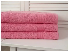 Ręcznik kąpielowy ADRIA 70x140 cm różowy, 100% bawełna