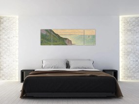 Obraz - Georges Seurat, Seascape at Port-en-Bessin, Normandy, reprodukcje (170x50 cm)