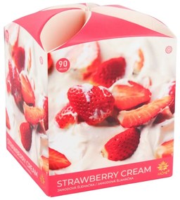 Arome Świeczka zapachowa w szkle Strawberry Cream, 90 g