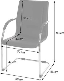 Krzesło do jadalni Perm (zestaw 6 sztuk),  biały