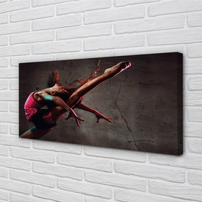 Obraz drukowany na płótnie Kobieta w Szpagacie