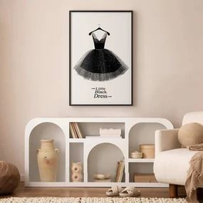 Plakat Mała sukienka 40x60 cm z ramą czarną bez marginesu ARTGEIST B