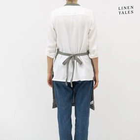 Lniany fartuch Khaki – Linen Tales