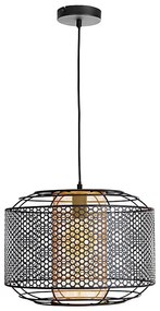 Żyrandol na lince DENTON 1xE27/40W/230V czarny