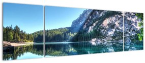 Obraz wysokogórskiego jeziora (170x50 cm)