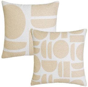 Poduszki dekoracyjne zestaw 2 szt. z materiału bouclé 45x45 cm Mid Century – Casa Selección