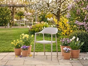 Krzesło Ogrodowe na Taras Balkonowe Wygodny Fotel VITA beżowy