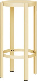 Żółty stalowy hoker (wysokość siedziska 75 cm) Doon – noo.ma