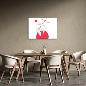 Obraz - Różowa abstrakcja kwiatowa N⁰2 (70x50 cm)