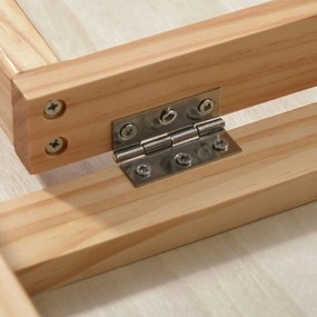 PawHut Rampa dla zwierząt antypoślizgowa regulowana sosna poliester czarny naturalne drewno 90x40x61cm | Aosom PL