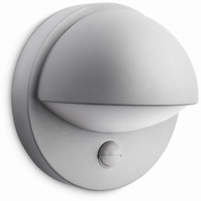 Philips 16246/87/16 Zewnętrzna lampa ścienna z czujnikiem June 19,5 cm, szary
