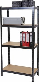 Wytrzymałe regały MCW-D67,  czarny