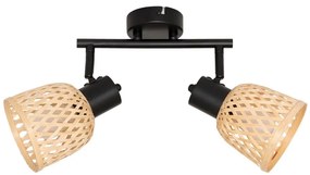 Atmosphera - Oprawa punktowa LIO 2xE14/25W/230V bambusowa