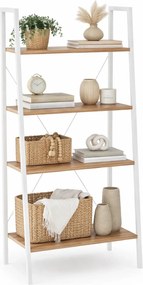 Loftowy Regał Otwarty Dąb Sonoma + Biały G7-M51