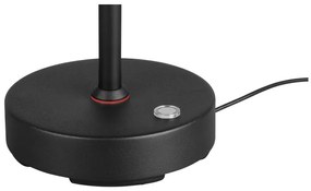 Czarna lampa stołowa LED (wysokość 45 cm) Moreno – Trio