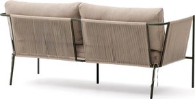 Zielona/beżowa tapicerowana sofa ogrodowa Zivia – Kave Home