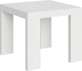 Stół rozkładany 90/246x90 cm Roxell frassino biała