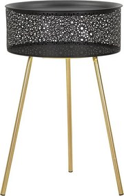 Stolik Kawowy VKH521, Czarny, 40x40x65 cm, Kendra Home