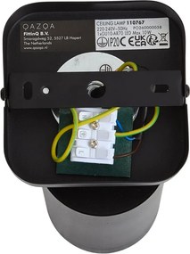 Nowoczesna lampa sufitowa czarna GU10 70mm - Jeana Luxe