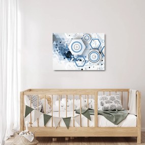 Obraz na szkle - Abstrakcja geometryczna (70x50 cm)