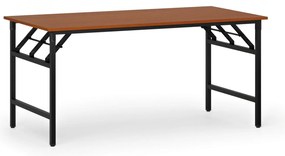 Stół konferencyjny FAST READY, 160x80 cm, czarna podstawa, czereśnia