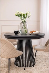 MINIO go for it, Stół rozkładany GORI w kolorze czarny Painflow/czarny