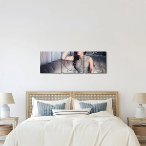 Obraz - Glamour (z zegarem) (90x30 cm)