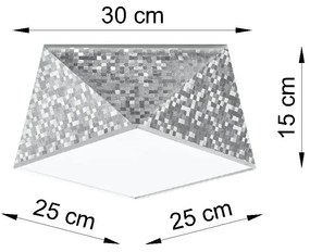 Srebrny plafon geometryczny - EX589 Cortez 9X