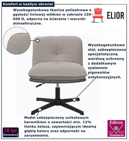Jasnoszary nowoczesny fotel obrotowy Z0-R58