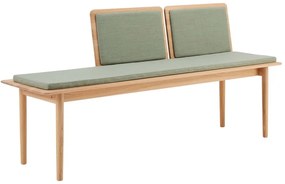 Jasnozielono-naturalna wełniana ławka Elba – Hammel Furniture