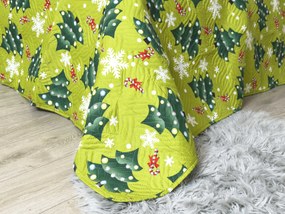 Narzuta na łóżko CHRISTMAS TREE, zielony Rozmiar: 170 x 210 cm