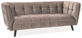 Sofa CASTELLO VELVET 3 beżowa SIGNAL