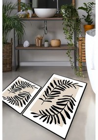 Beżowe dywaniki łazienkowe zestaw 2 szt. 60x100 cm Casting – Foutastic