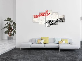 Obraz - Zebry (125x70 cm)