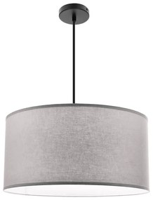 Biała lampa wisząca z tekstylnym kloszem ø 40 cm Shanti – Candellux Lighting
