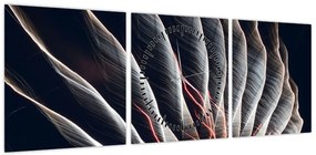 Obraz - Wyładowanie świetlne (z zegarem) (90x30 cm)