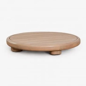 Stolik Kawowy Do Ogrodu Z Drewna Akacjowego Gerard Jasny Akacjowy Brąz & ↔︎ 70 Cm - Sklum