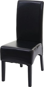 Krzesło do jadalni Crotone,  czarny, ciemne nogi