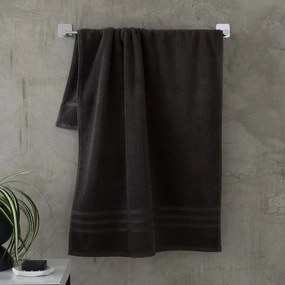Ciemnoszare bawełniane ręczniki kąpielowe zestaw 2 szt. frotte 90x140 cm Zero Twist – Catherine Lansfield